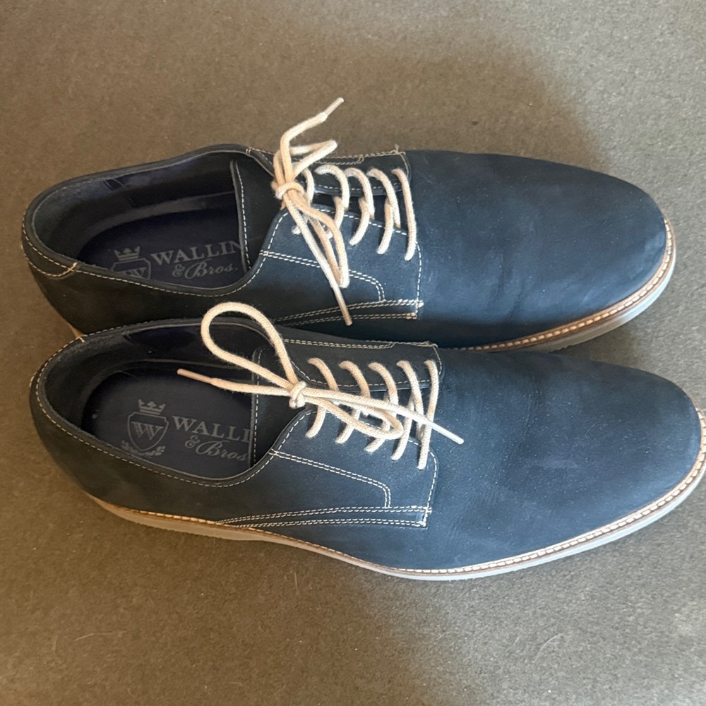 Blue Suede Men's Shoes